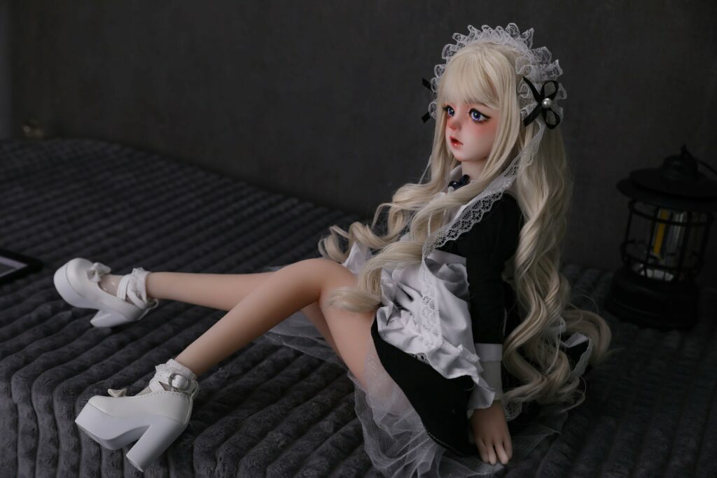 Orlene 1ft7 50cm Blonde Tiny Sex Doll With BJD Head Cute Sex Doll