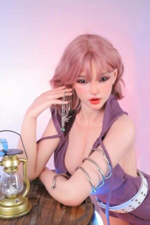 Yasmin Woods - Life Size Pink Hair Sex Doll With Silicone Head